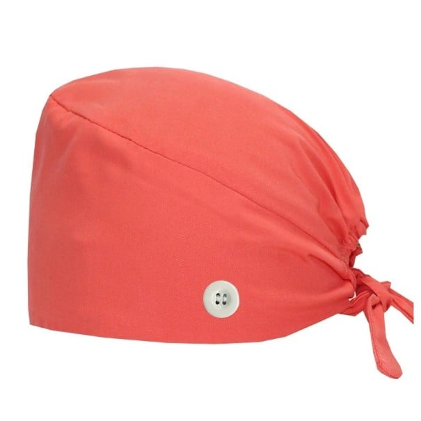 Dámský šátek jednobarevný s knoflíkem rychleschnoucí univerzální velikost polyester spandex fialový pro zdravotnictví práci oranžová