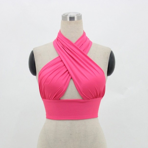 Dámský sexy top růžová L