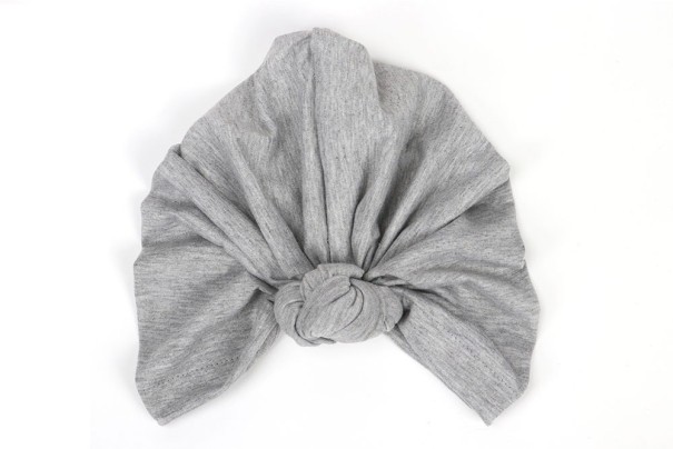 Dámský turban světle šedá