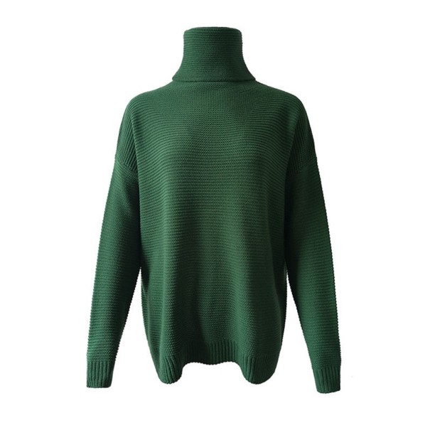 Damstickad oversized turtleneck