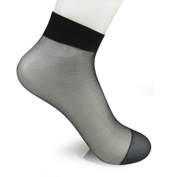 Damstrumpor i nylon - 10 par beige