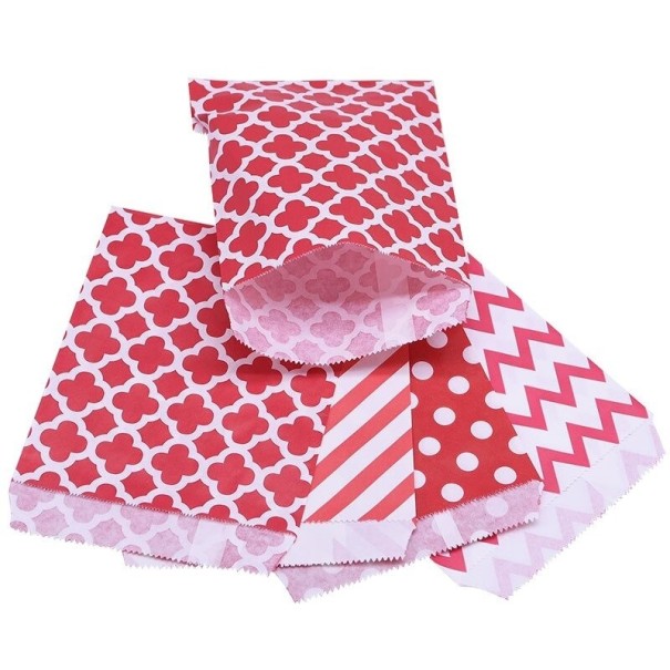 Dárkové papírové sáčky 25 ks červená 3