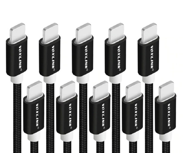 Datakabel för Apple Lightning till USB 10 st