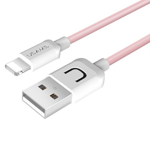 Datakabel för Apple Lightning till USB K558 rosa