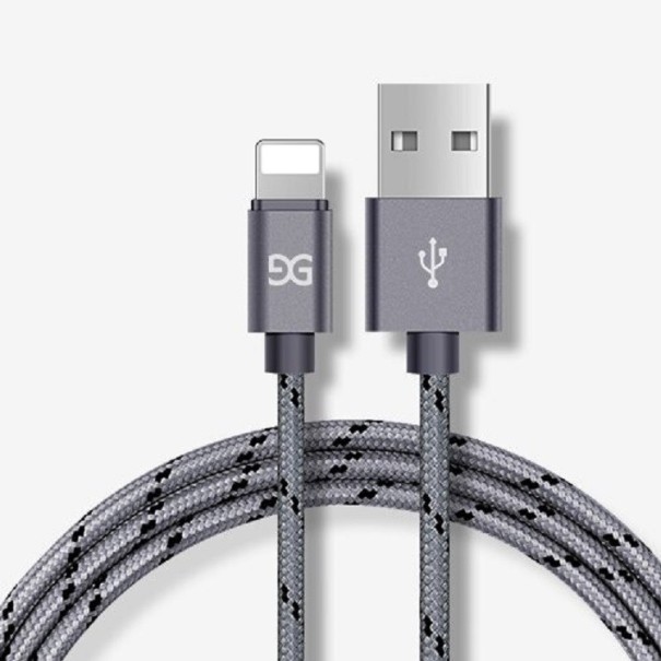 Datakabel til Apple Lightning / USB K659 grå 1 m