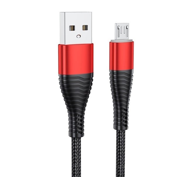 Datenkabel USB / Micro USB K463 rot 2 m
