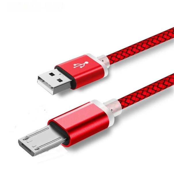 Datenkabel USB / Micro-USB-Verlängerungsstecker rot