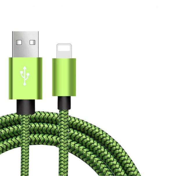Datový kabel Apple Lightning na USB zelená 3 m
