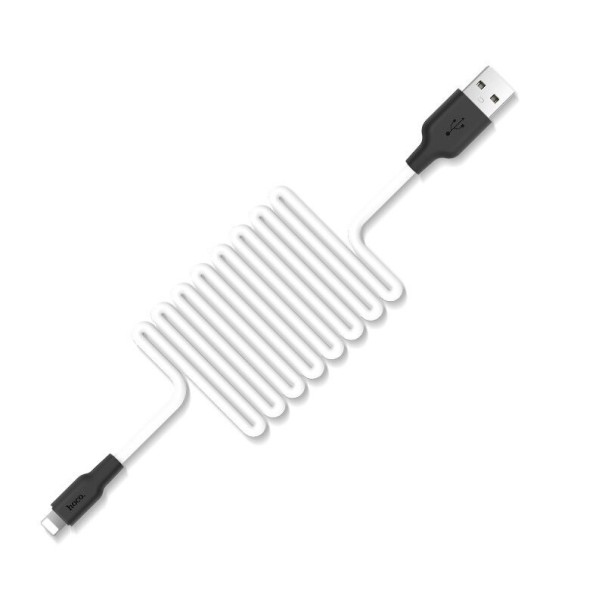 Datový kabel pro Apple Lightning na USB K573 bílá 1 m
