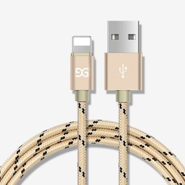 Datový kabel pro Apple Lightning / USB K659 zlatá 1,5 m