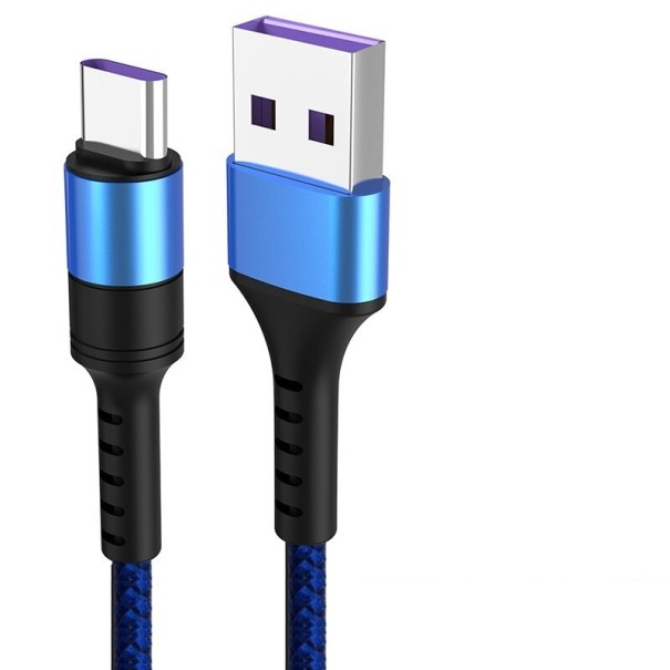 Dátový kábel USB-C na USB K487 modrá 1 m