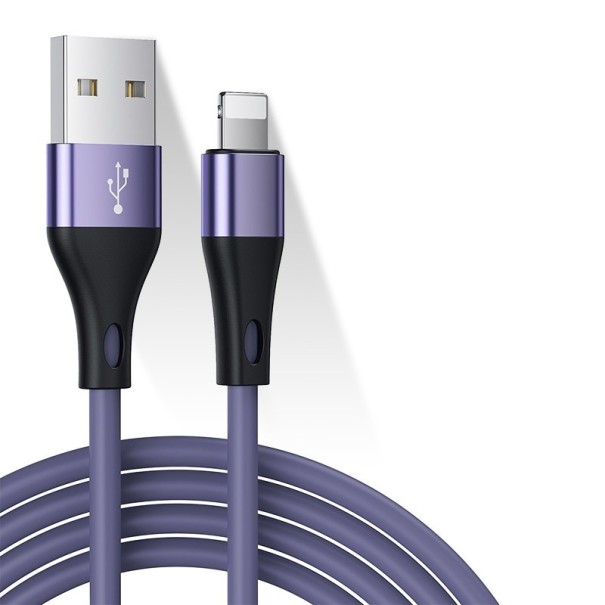 Datový kabel USB / Lightning 2 ks fialová 1 m