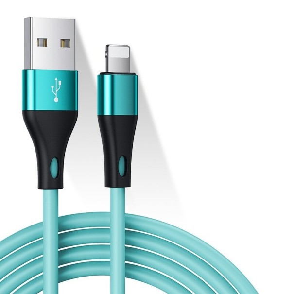Dátový kábel USB / Lightning 2 ks tyrkysová 1 m