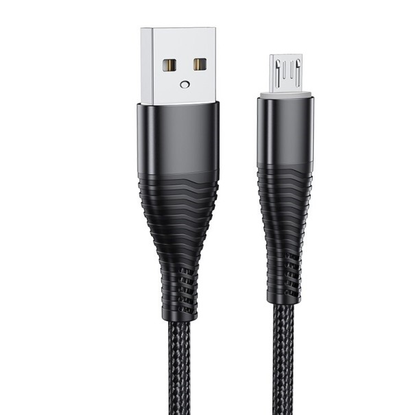 Datový kabel USB / Micro USB K463 černá 1 m