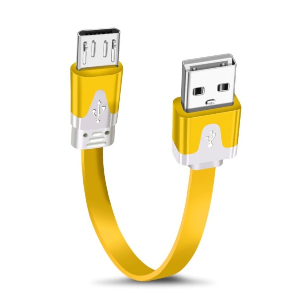 Dátový kábel USB / Micro USB K647 žltá 1 m