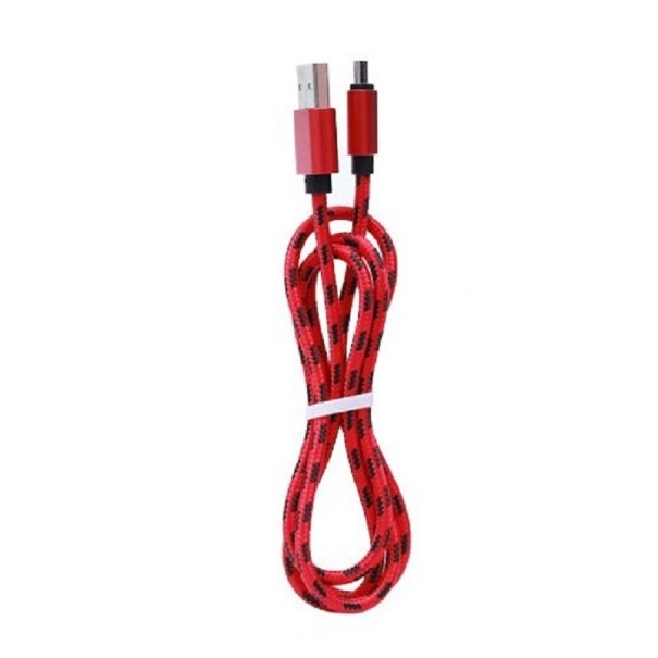 Datový kabel USB / Micro USB K654 červená 1 m