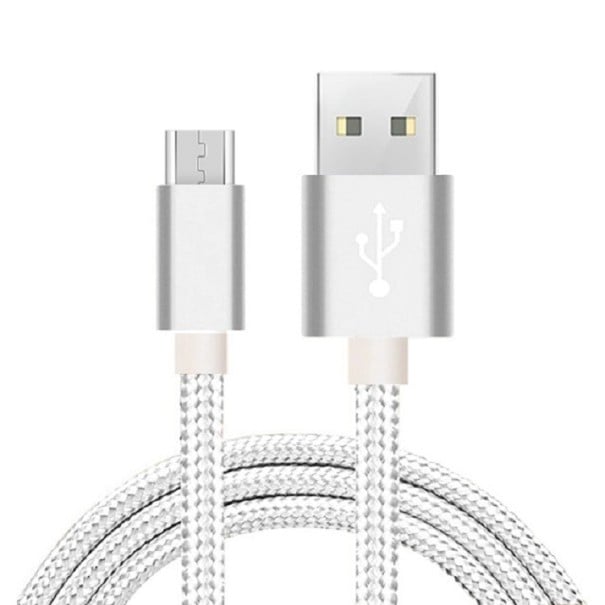 Datový kabel USB na Micro USB K492 stříbrná 1,5 m