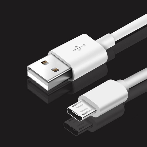 Dátový kábel USB na Micro USB K658 biela 50 cm