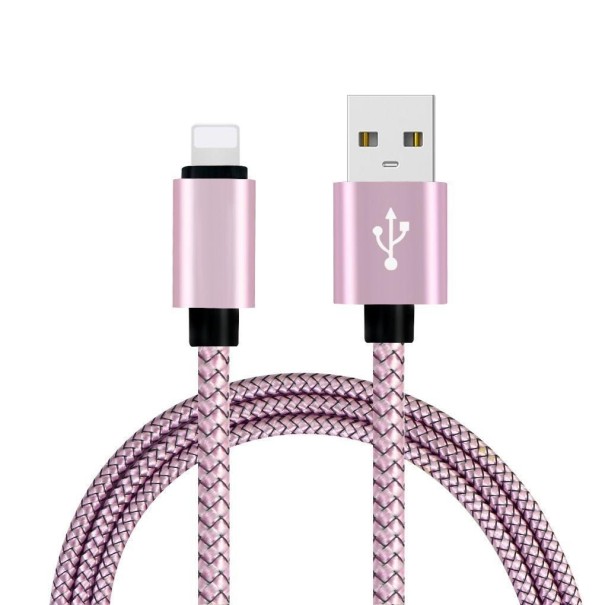 Datový kabel USB na USB-C K571 světle růžová 25 cm
