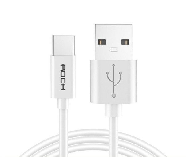Dátový kábel USB / USB-C 3 ks K659 biela 1 m