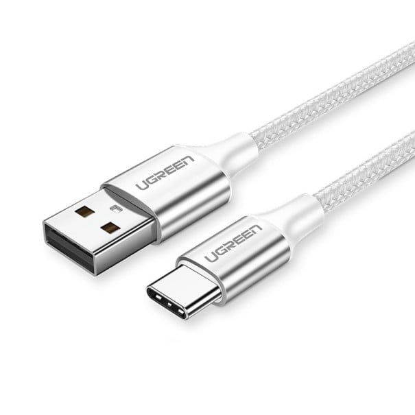 Datový kabel USB / USB-C K435 stříbrná 25 cm