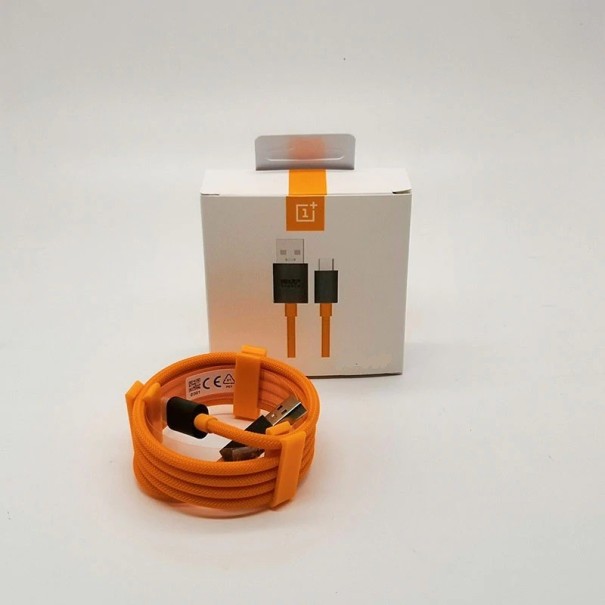 Datový kabel USB / USB-C K569 oranžová
