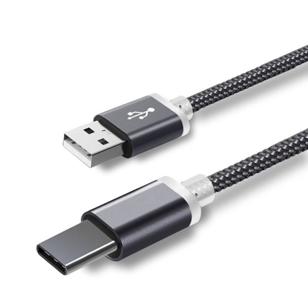 Datový kabel USB / USB-C s prodlouženým konektorem K646 černá
