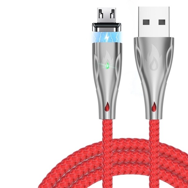 Datový magnetický USB kabel K500 červená 2 m 1