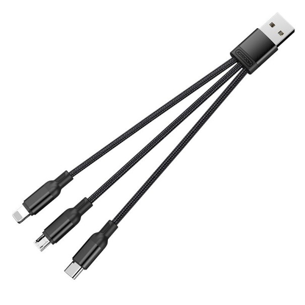 Dátový USB kábel 3v1 15 cm 1