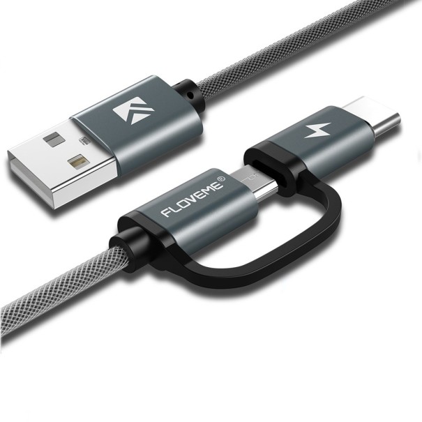 Dátový USB kábel Micro USB / USB-C 1