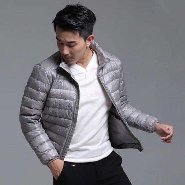 Daunenjacke für Herren grau M 2