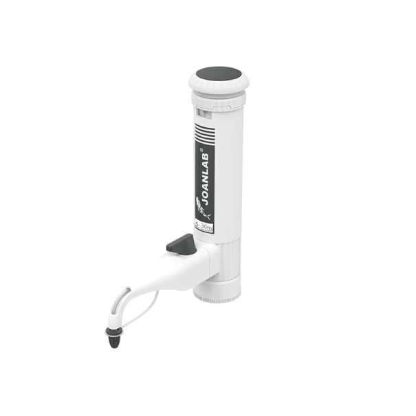 Dávkovač kapalin na lahev JOANLAB DA-30ML s rozsahem 5–30 ml a krokem 0,5 ml Bílý Se sadou adaptérů Pro odměřování činidel 1