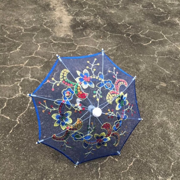 Dáždnik pre bábiky tmavo modrá