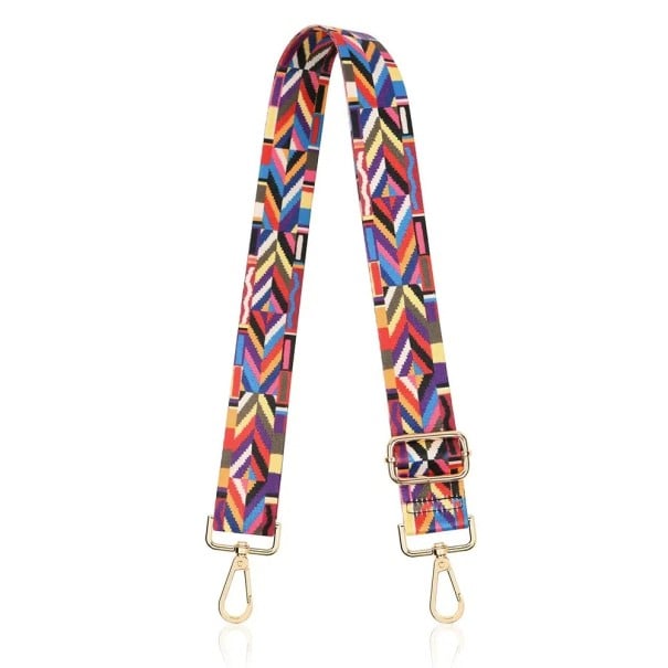 De umăr curea pentru geantă 80–140 x 3,8 cm Model geometric colorat Boho Popruș ajustabil de rezervă pentru geantă Crossbody 1