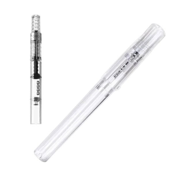 De umplere penna Pilot Kakuno F vârf 0,3–0,4 mm lungime 13,1 cm penna cu cerneală transparentă cu reîncărcare papetărie japoneză scriere caligrafie 1