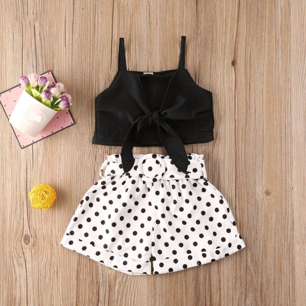 Débardeur et shorts pour filles L1127 blanc 3