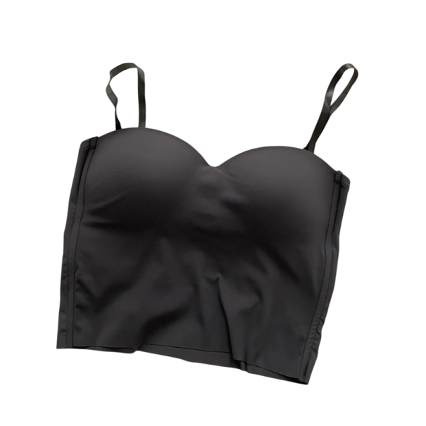 Débardeur Femme Taille Universelle Uni Bretelles Fines Décolleté Rond Matériau Polyester Coton Top Basique gris foncé