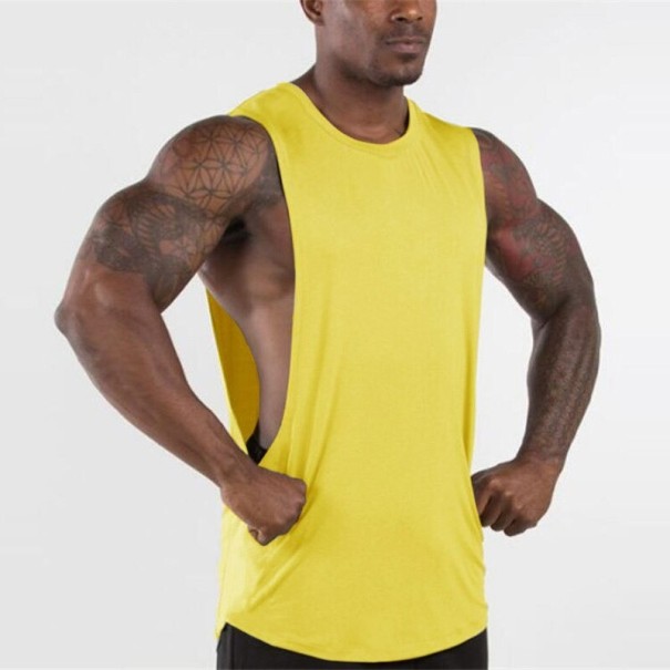 Débardeur pour homme F1818 jaune S