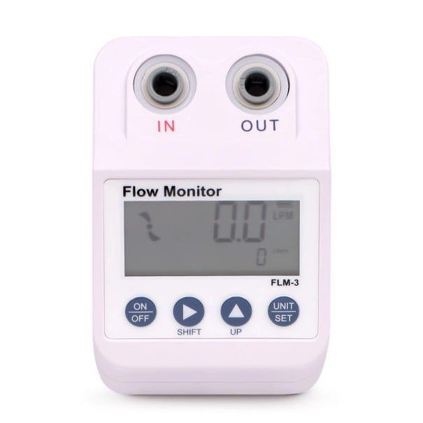 Debimetru pentru purificatorul de apă FLM-3 cu ecran digital 90 x 66 x 63 mm ABS cu alarmă pentru filtru și economisire de energie pentru măsurarea 1
