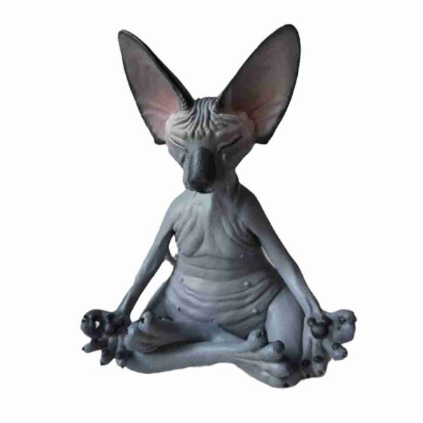 Decoração de jardim gato H946 3