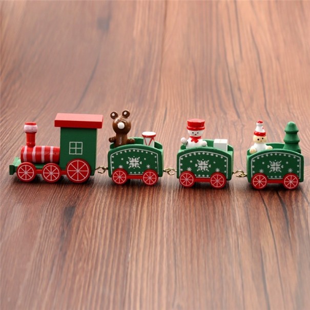 Decoração de Natal comboio verde