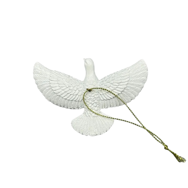 Decoração de Pomba 9 x 6 cm Resina Elemento Decorativo 1