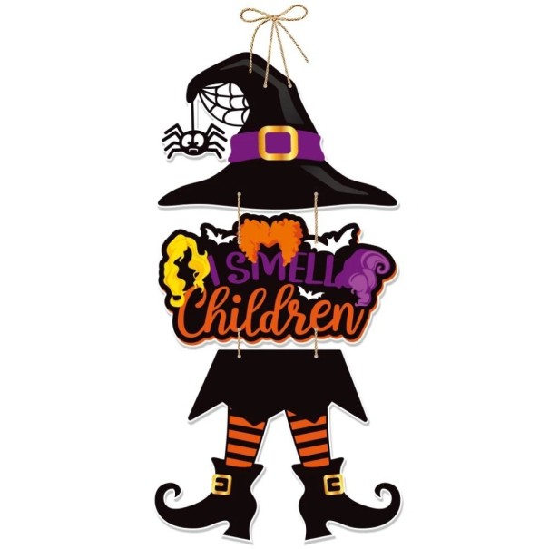 Decoração suspensa de Halloween bruxa 55 cm 1