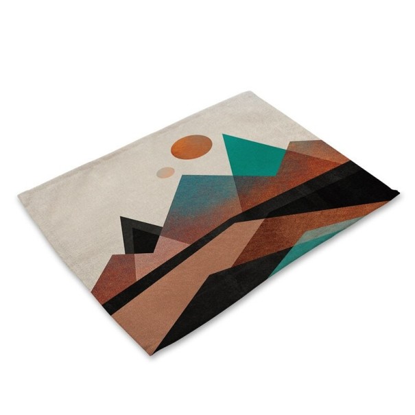 Decoración de mesa con adornos geométricos 12