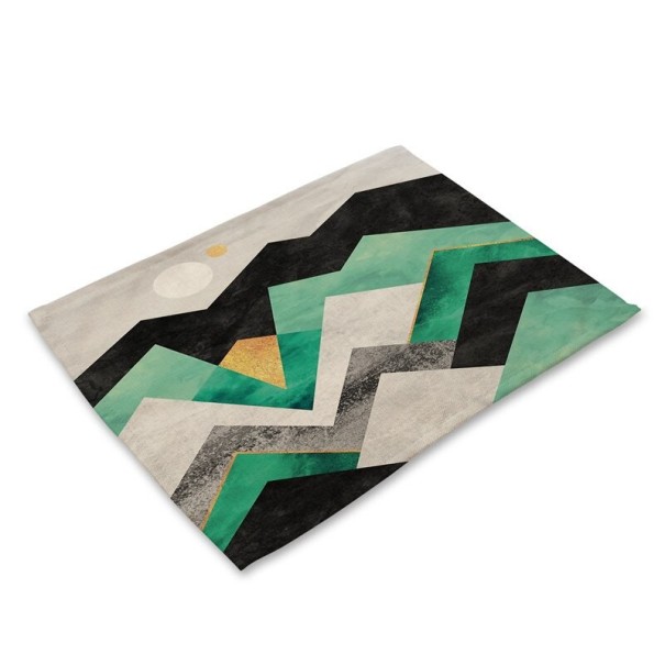 Decoración de mesa con adornos geométricos 13