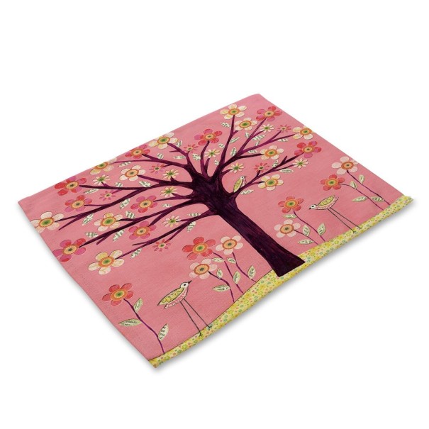 Decoración de mesa con plantas pintadas 15