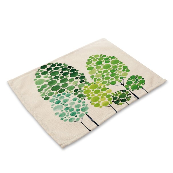 Decoración de mesa con plantas pintadas 2