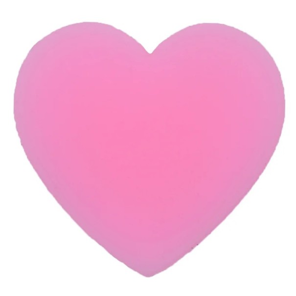 Decoratie voor crocs roze hart 2–3 cm PVC versiering voor crocs schoenen personalisatieaccessoire met eenvoudige bevestiging 1