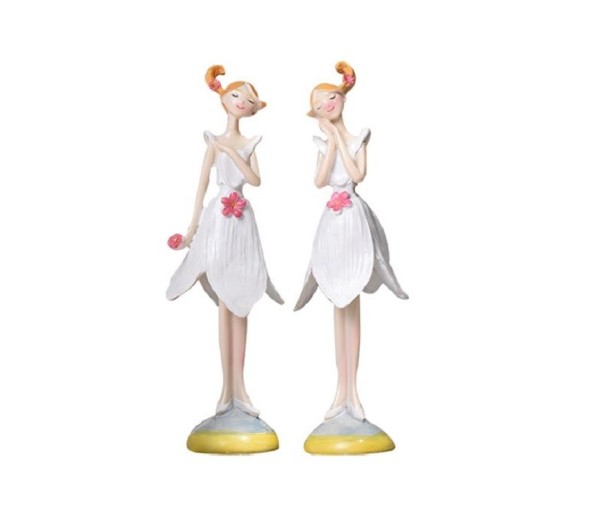 Decoratief ballerina beeldje 2 stuks 2