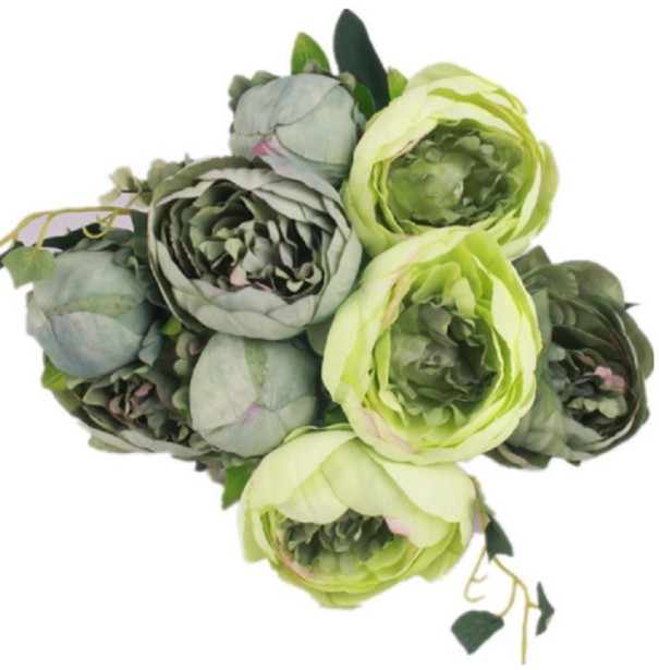 Decoratief boeket pioenrozen 12